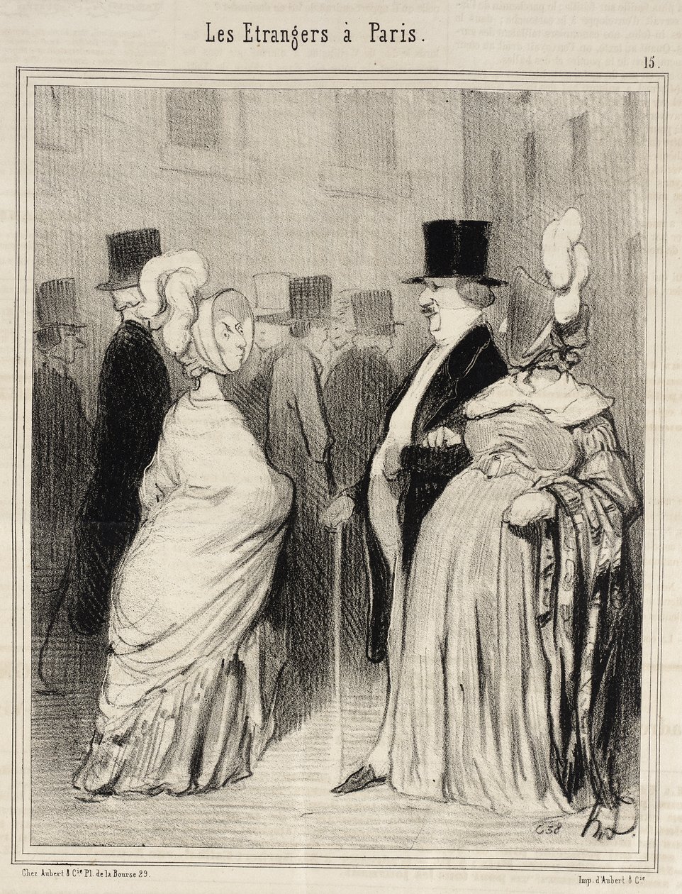 Främlingarna betraktade av sig själva av Honoré Daumier