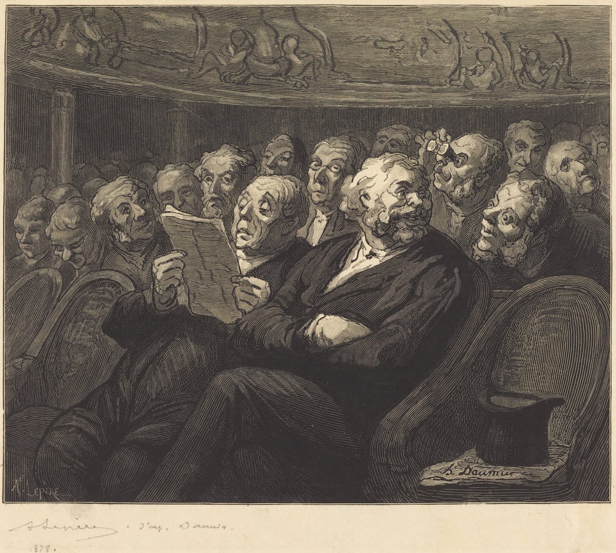 Orkesterstolarna av Honoré Daumier