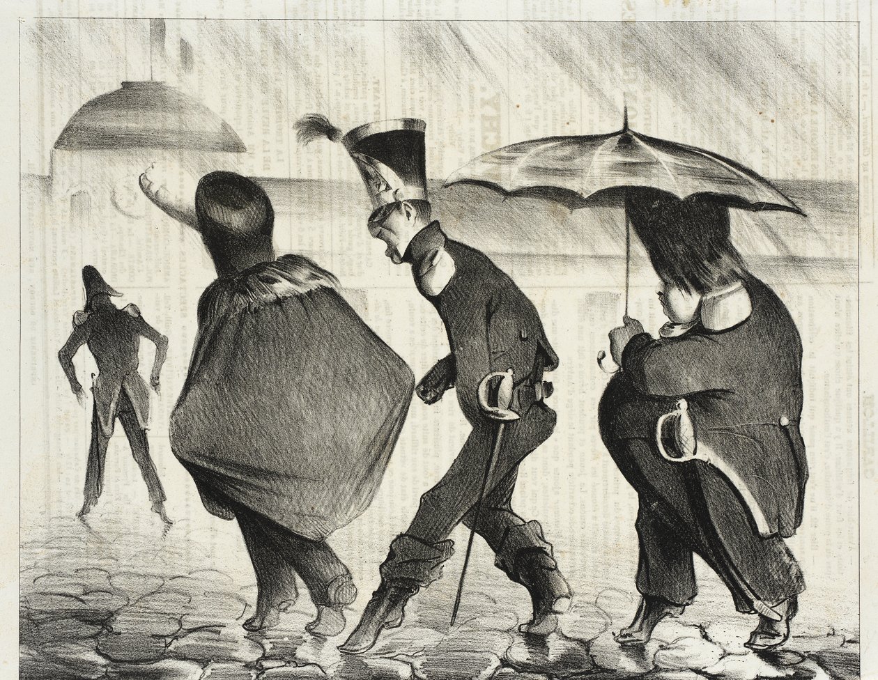 De orädda av Honoré Daumier