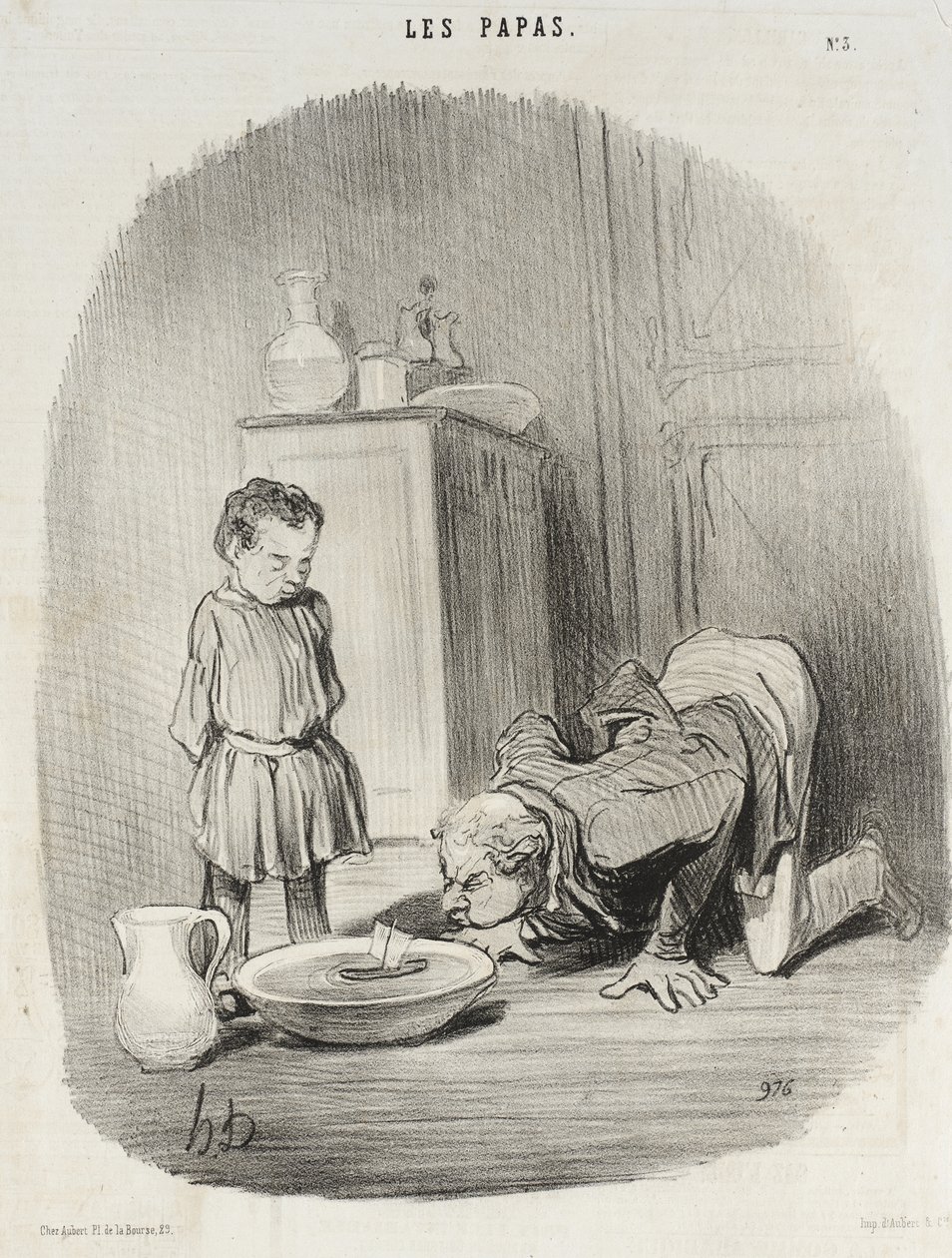 Papporna (serie grafiska blad) av Honoré Daumier