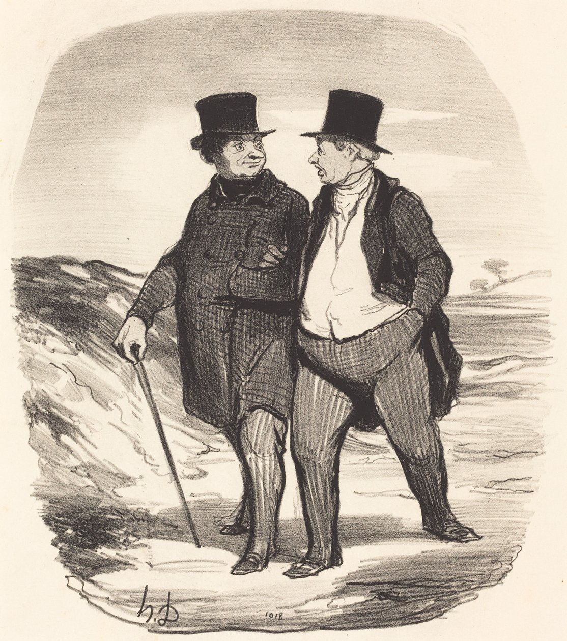 Tiderna är svåra... av Honoré Daumier