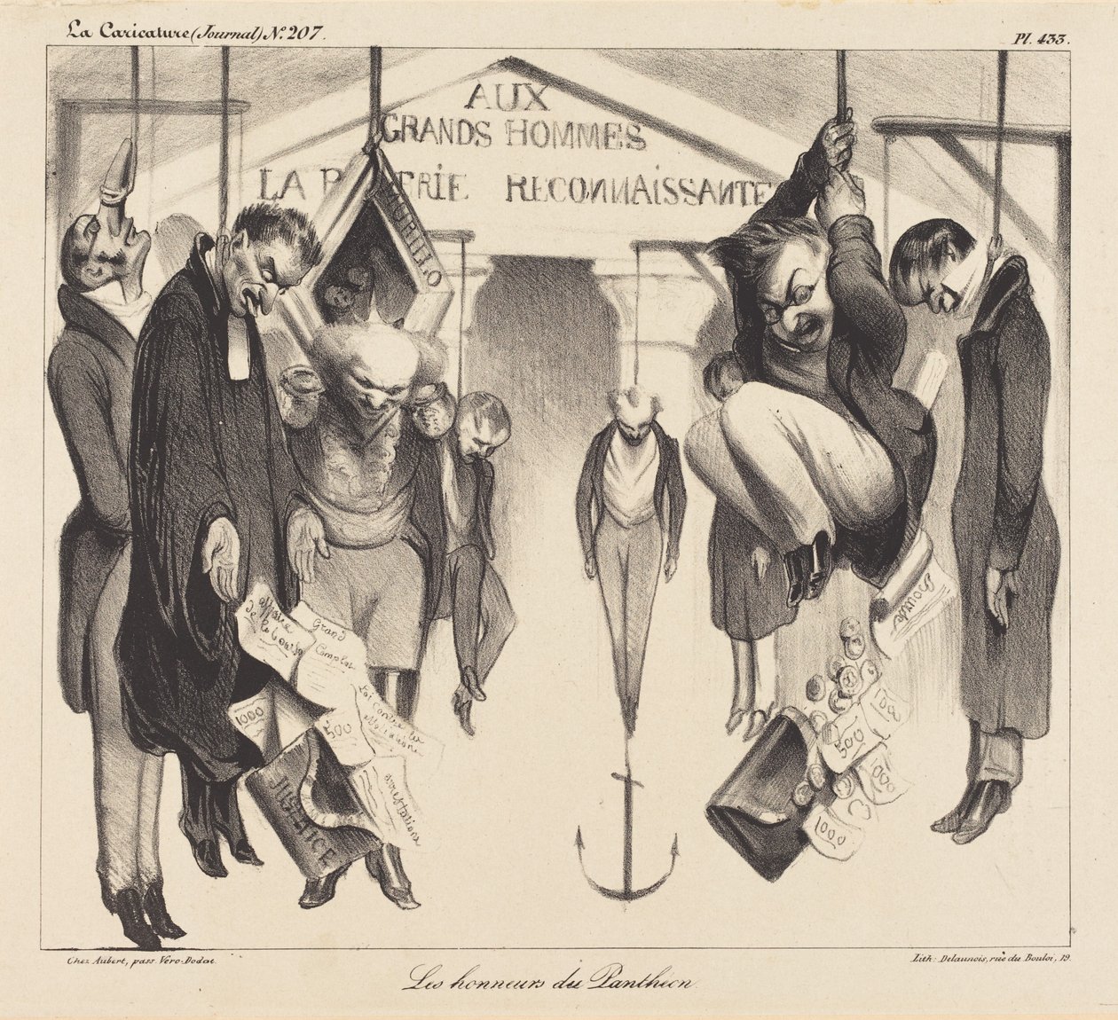 Pantheons utmärkelser av Honoré Daumier