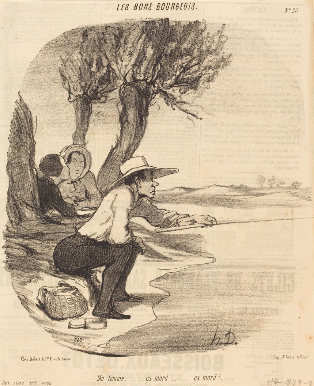 Min fru... hon biter... hon biter! av Honoré Daumier