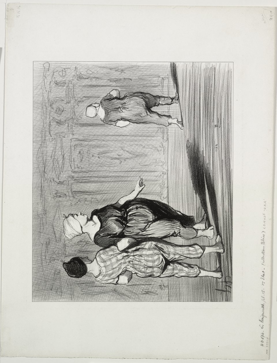 The Bathers, skylt 15: Det är henne igen, ett vackert mode, Madame Coquardeau! av Honoré Daumier