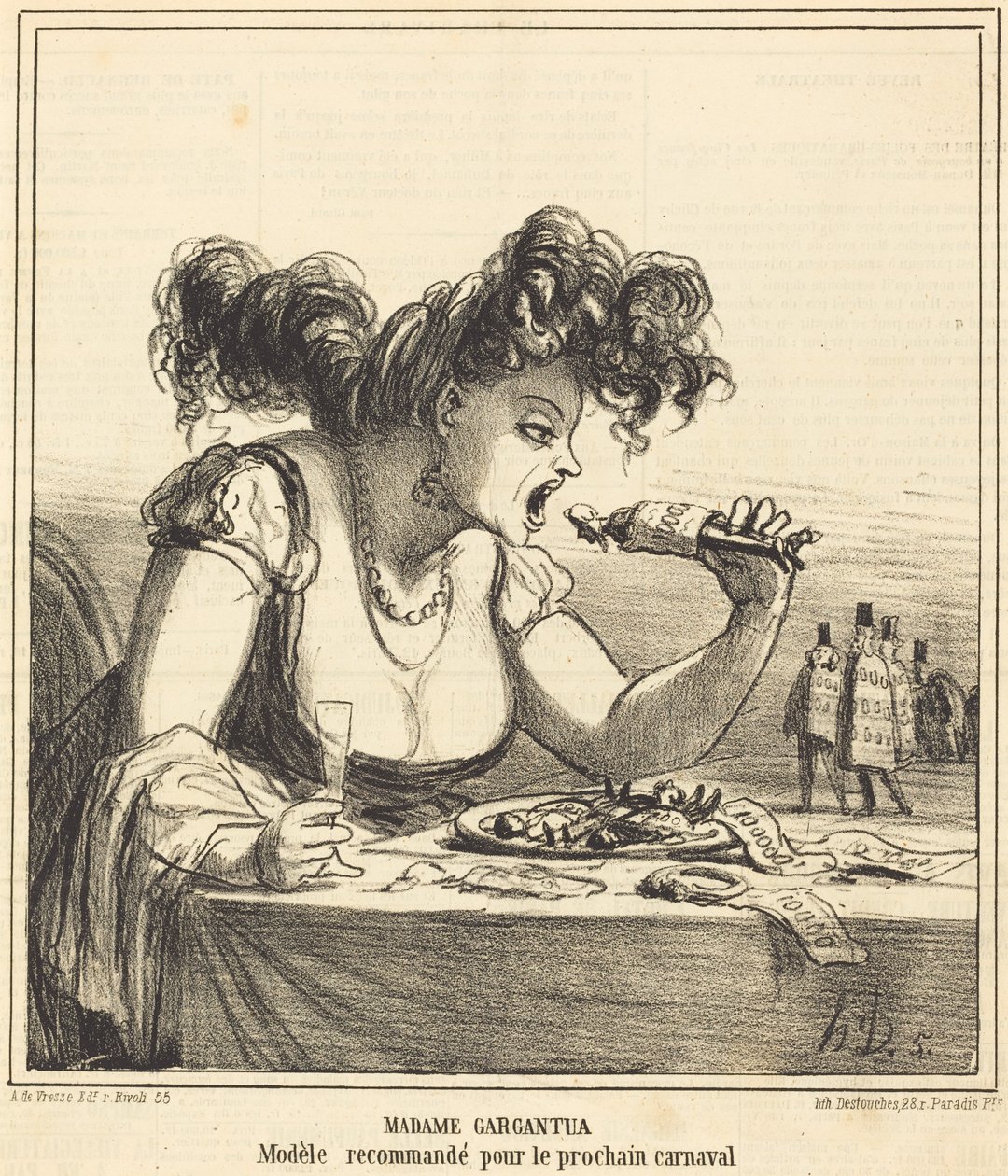 Madame Gargantua av Honoré Daumier