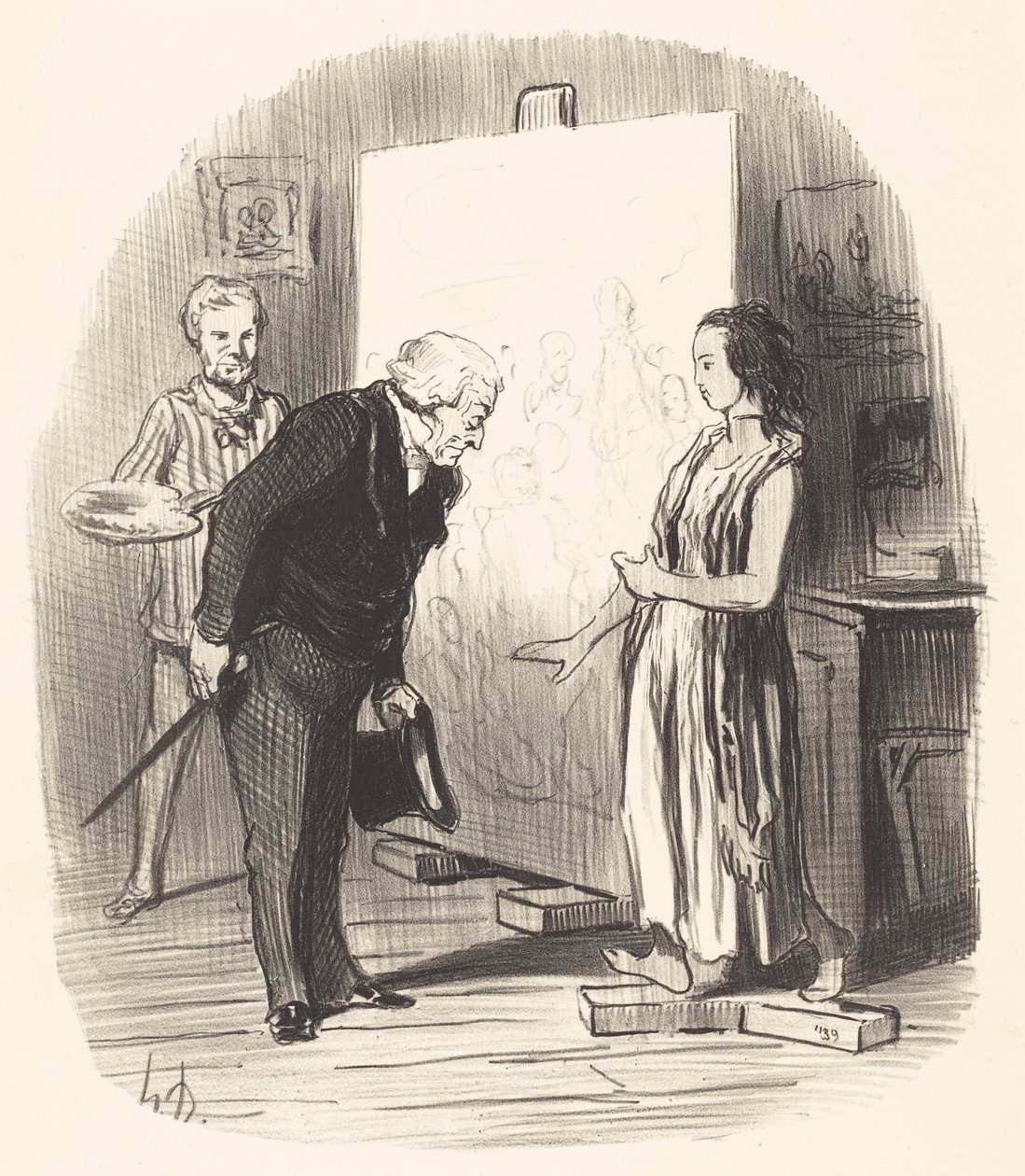 Madame, jag har äran! av Honoré Daumier