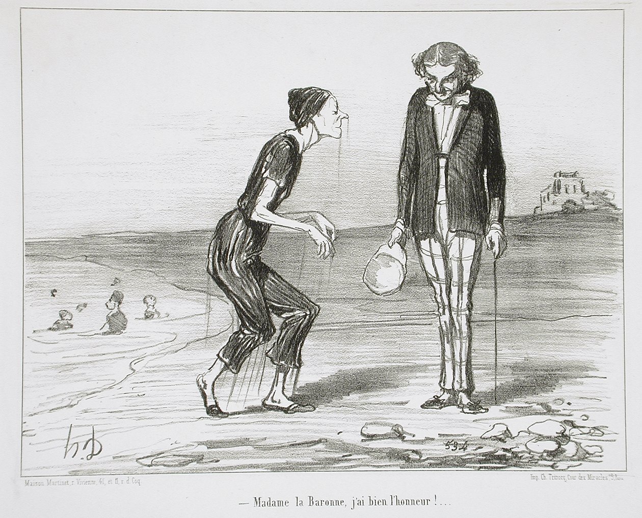 Madame la Baronne, jag har äran! av Honoré Daumier