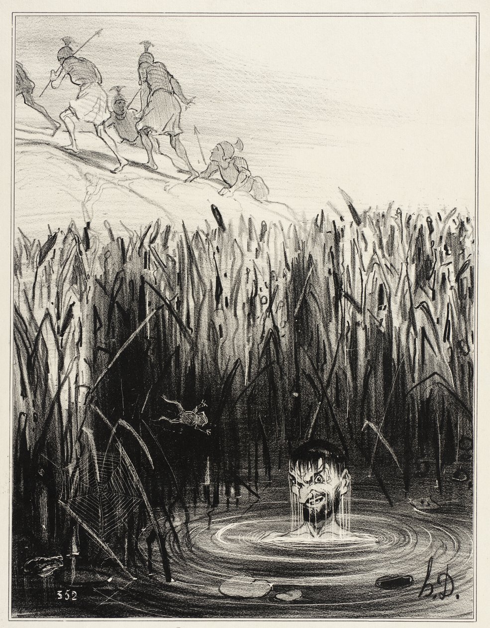 Marius i Minturnae av Honoré Daumier