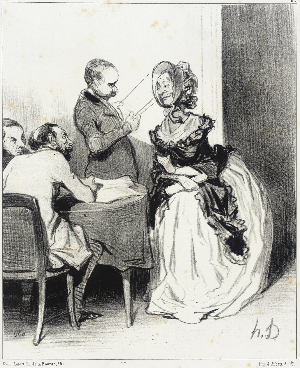 Mina herrar, jag har kommit för att erbjuda er tidning... av Honoré Daumier