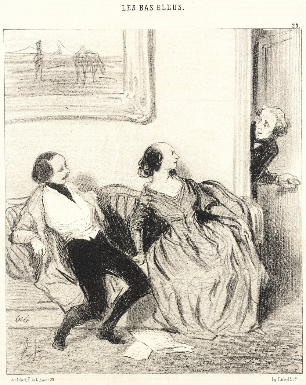 Min kära vän, får jag komma in!... av Honoré Daumier