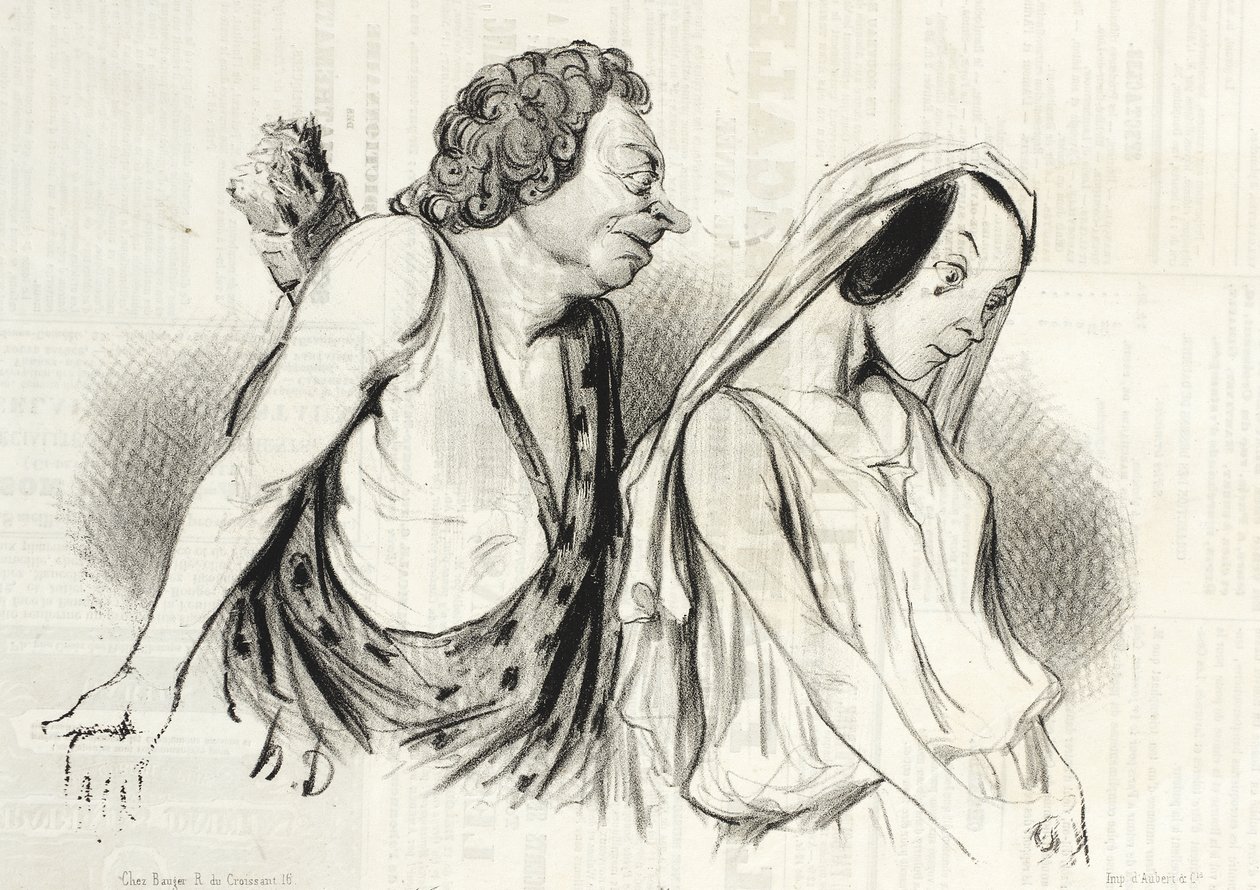 Min vagn, mina kastspjut... (Faidra) av Honoré Daumier