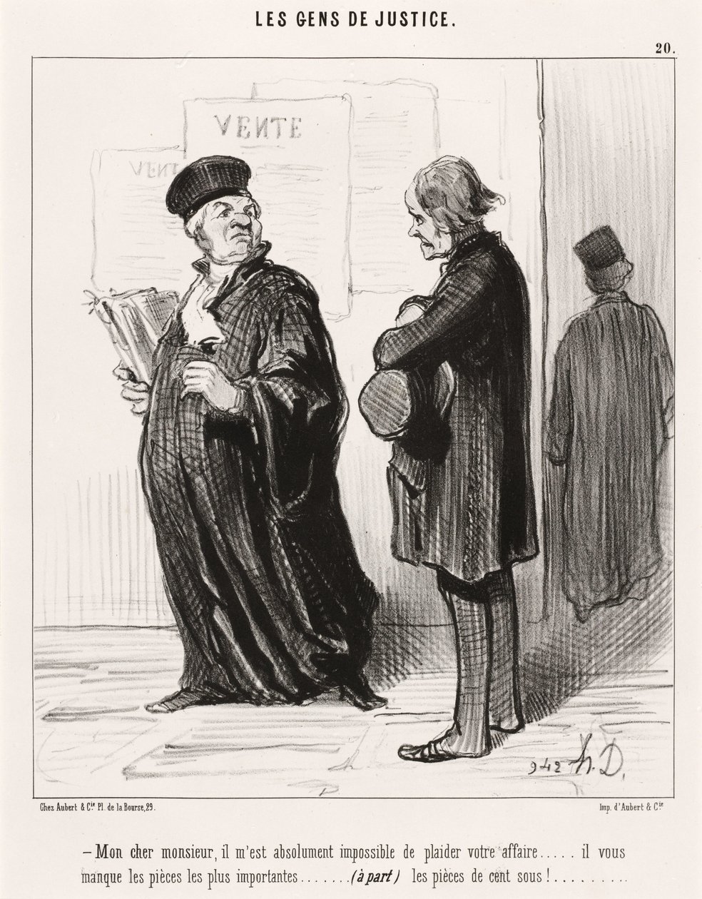 Min käre herre... det är omöjligt att föra er talan av Honoré Daumier