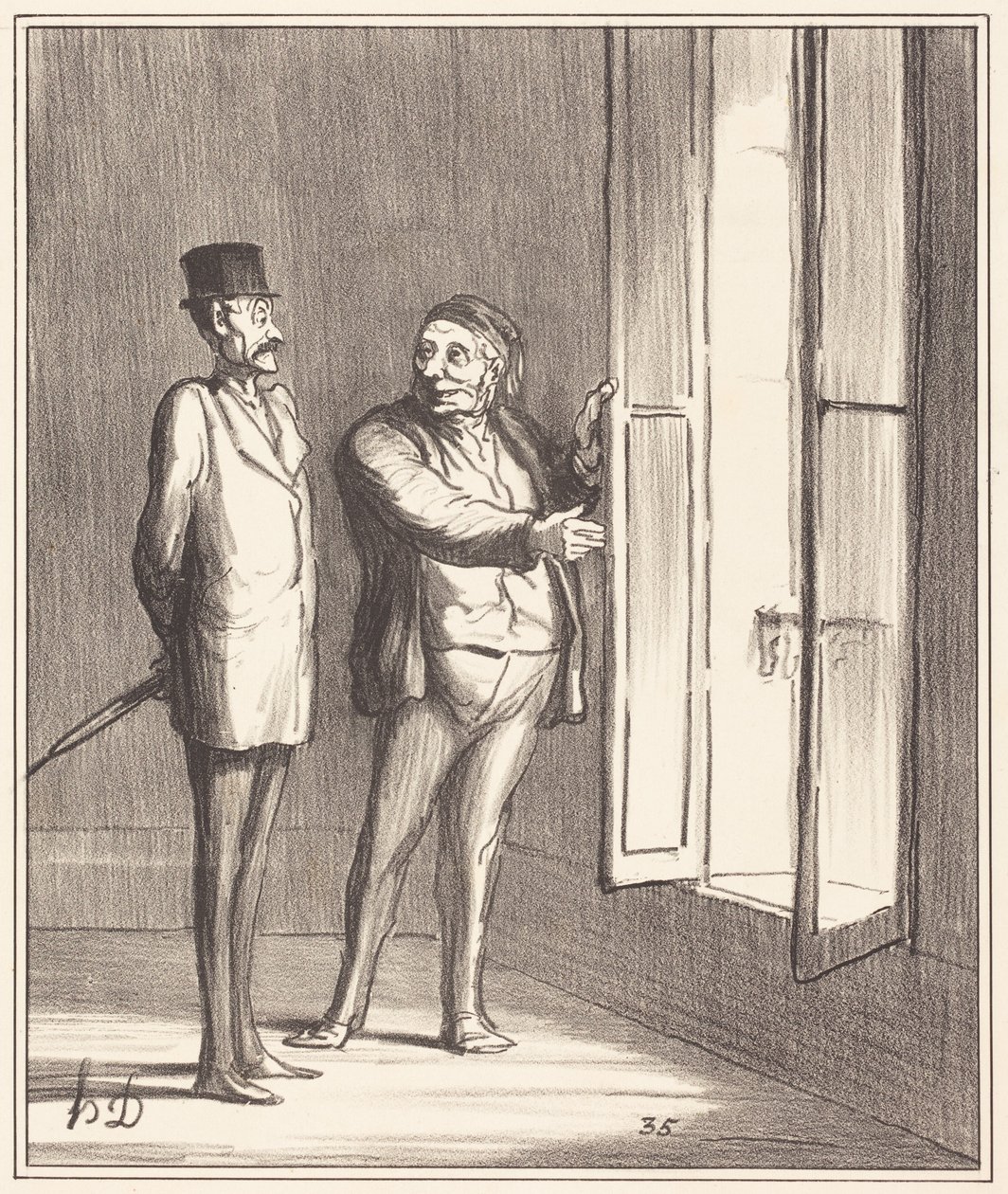 Herren kommer att ha det mycket bra här... av Honoré Daumier
