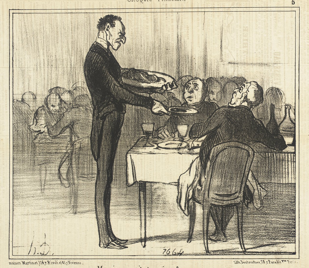 Önskar herrn crêpes?... av Honoré Daumier