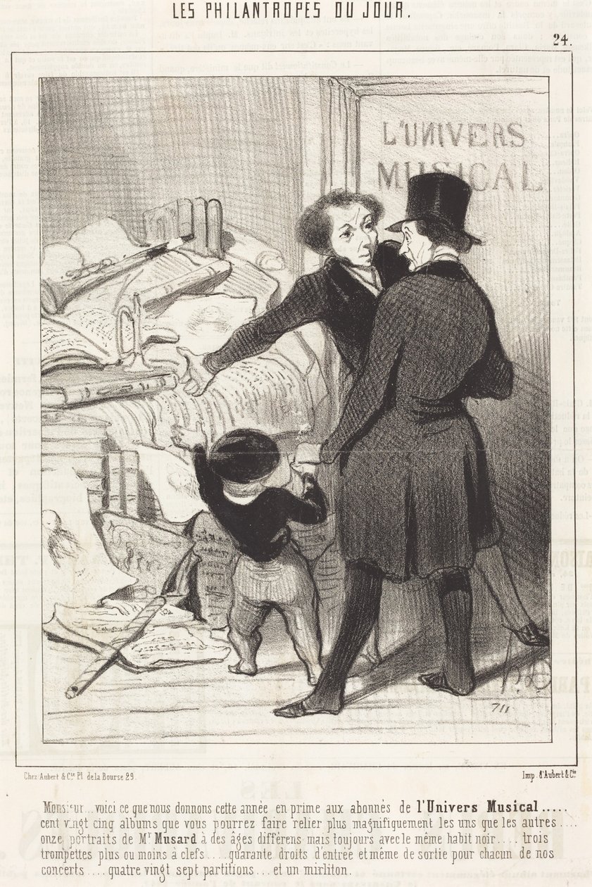 Herrn... detta är vad vi ger... som premie... av Honoré Daumier