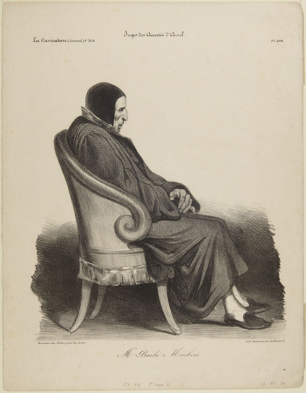 ”Herr Barbé Marbois” av Honoré Daumier