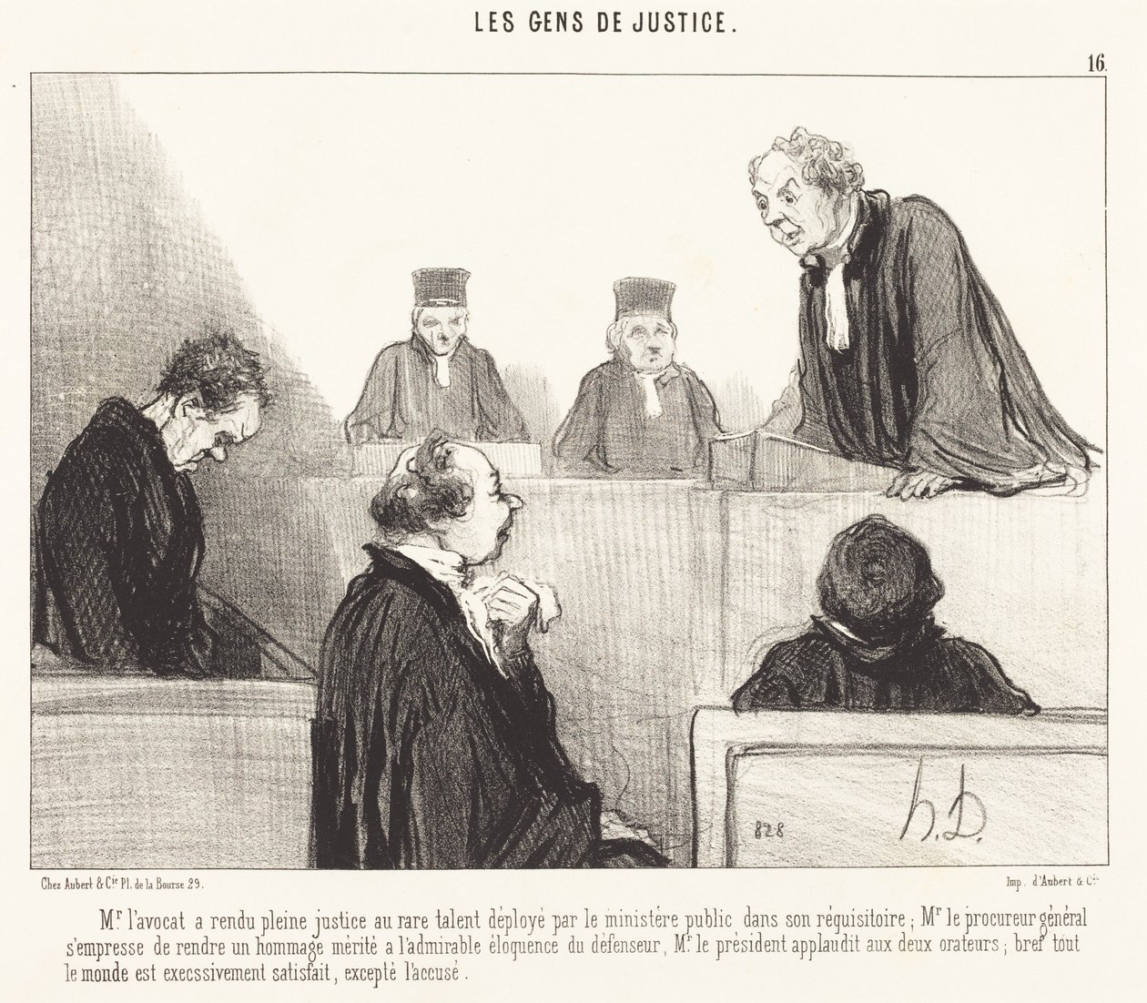 Mr. Advokat har gjort full rättvisa... av Honoré Daumier