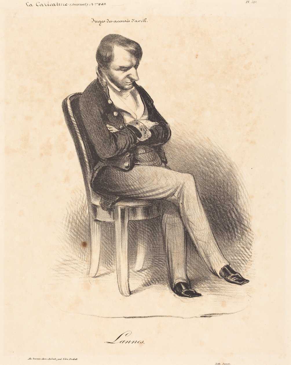 Napoléon Lannes av Honoré Daumier