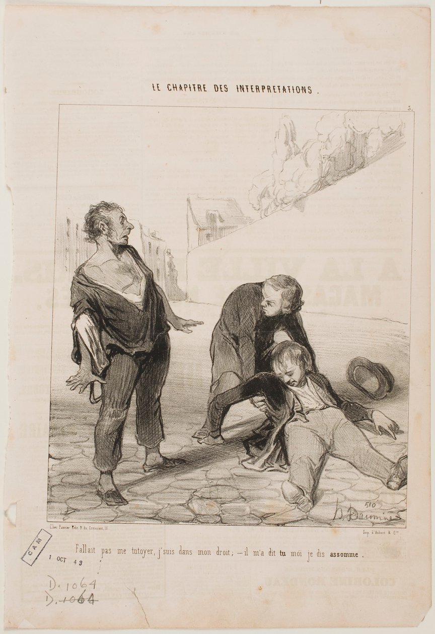Ingen anledning att kalla mig vid förnamn ... av Honoré Daumier