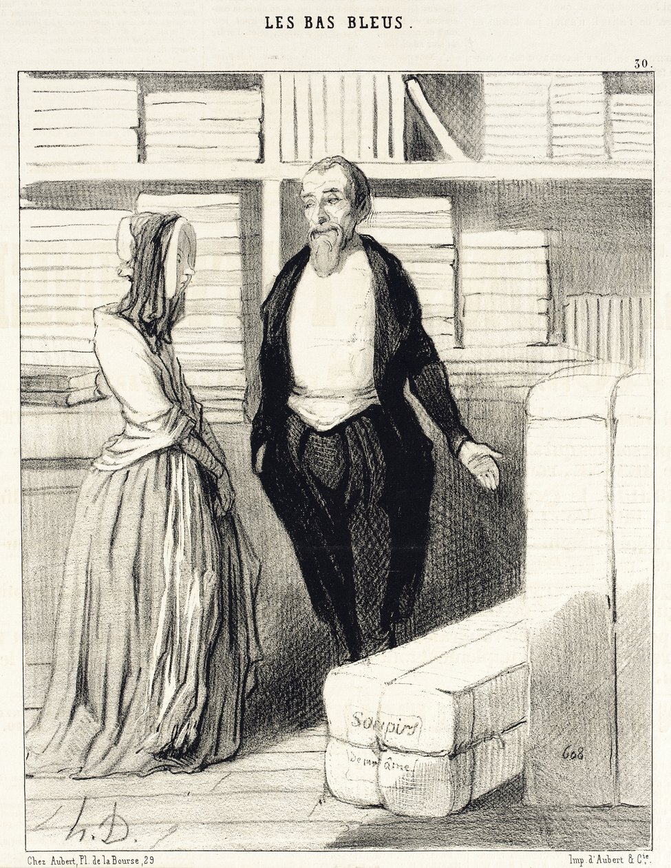 Våra räkenskaper är lätta att upprätta... av Honoré Daumier