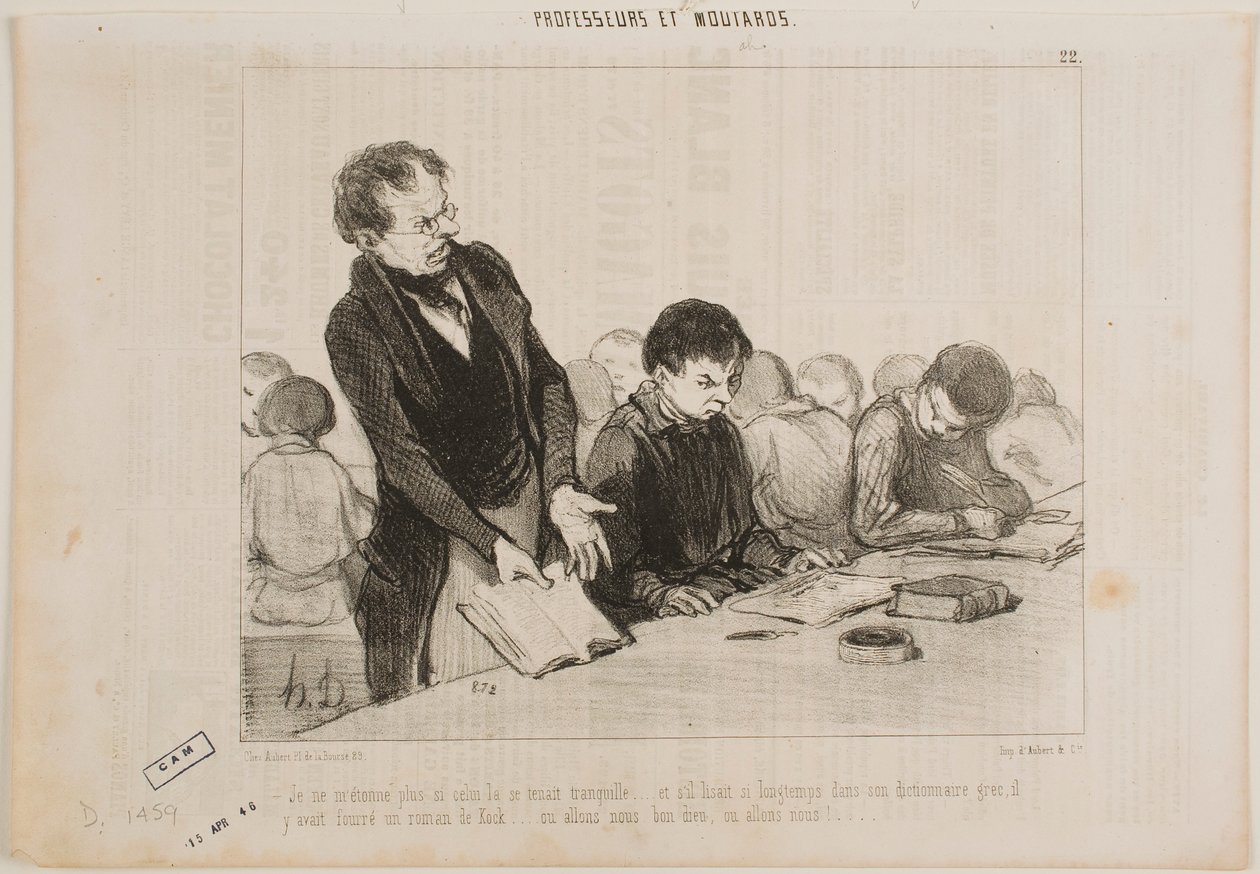 Nu förstår jag varför den där killen var så tyst hela tiden... av Honoré Daumier