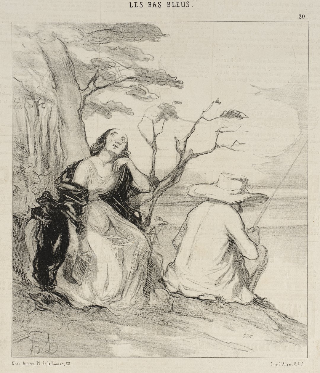 O smärta!... att ha drömt... om en make... av Honoré Daumier