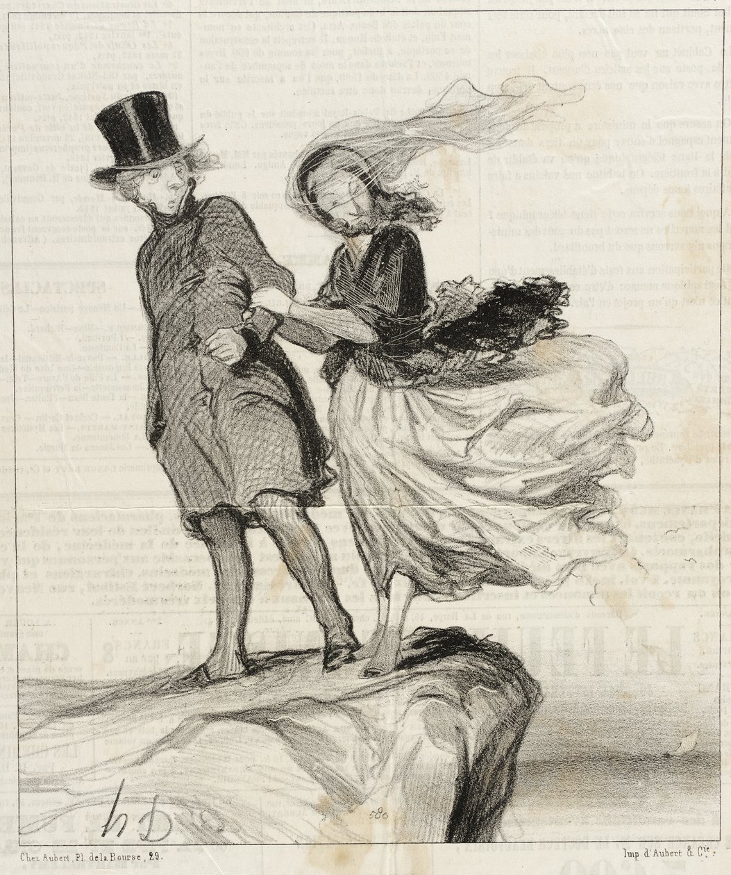 O, min avgudade Victor... jag får en poetisk idé!... av Honoré Daumier