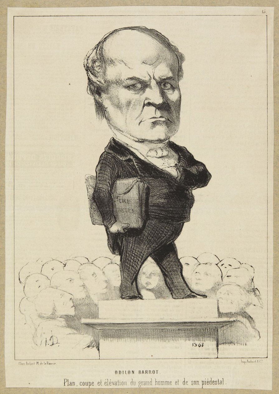 ”Odilon Barrot” av Honoré Daumier