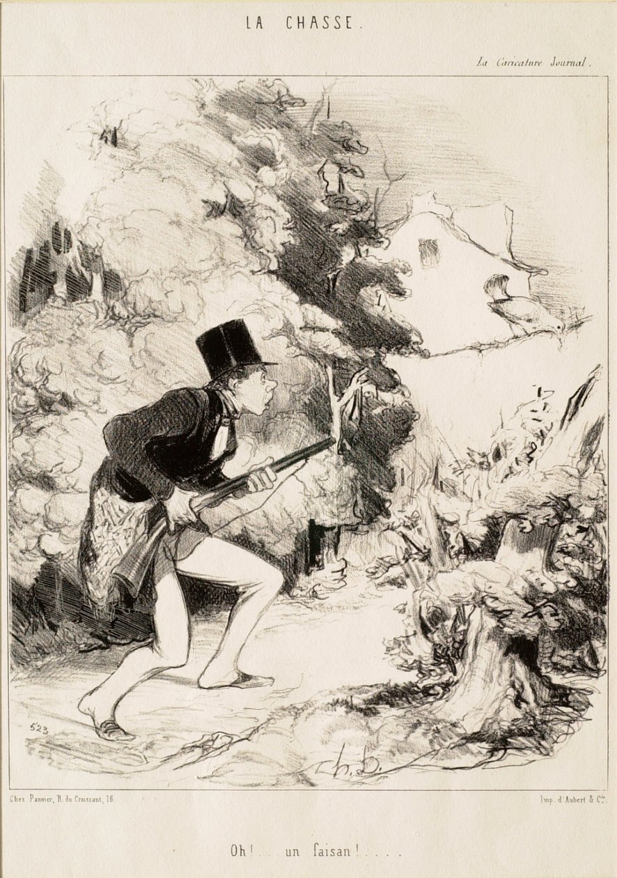 Åh! ... En fasan! av Honoré Daumier