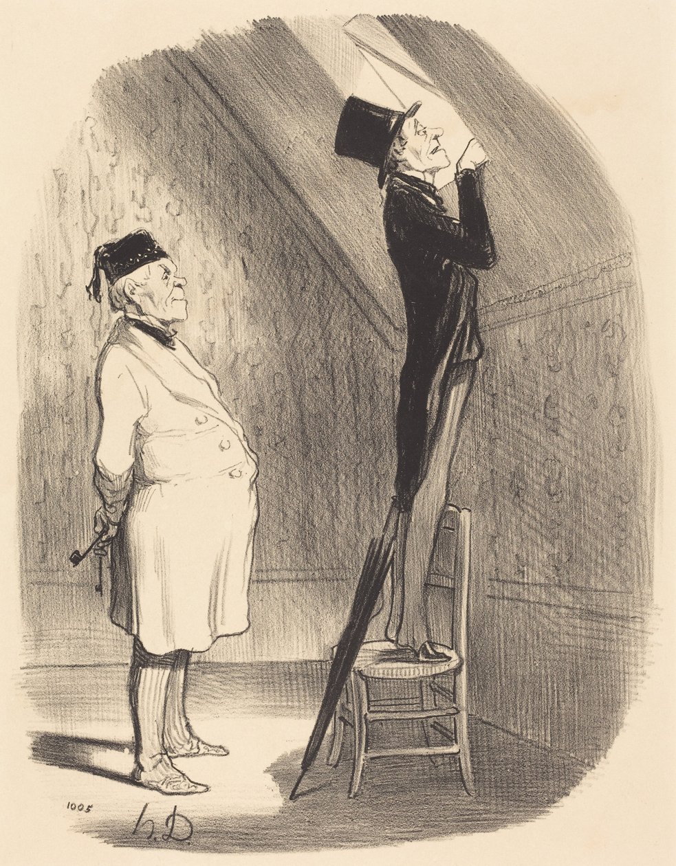 Åh! När det gäller utsikten hittar ni inget bättre än här! av Honoré Daumier