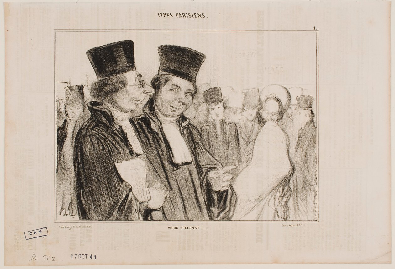 Gamla skurk!! av Honoré Daumier