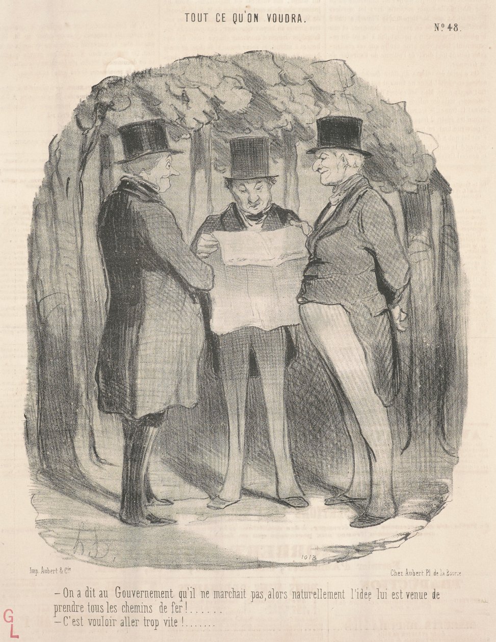 Regeringen fick veta att det inte fungerade... av Honoré Daumier