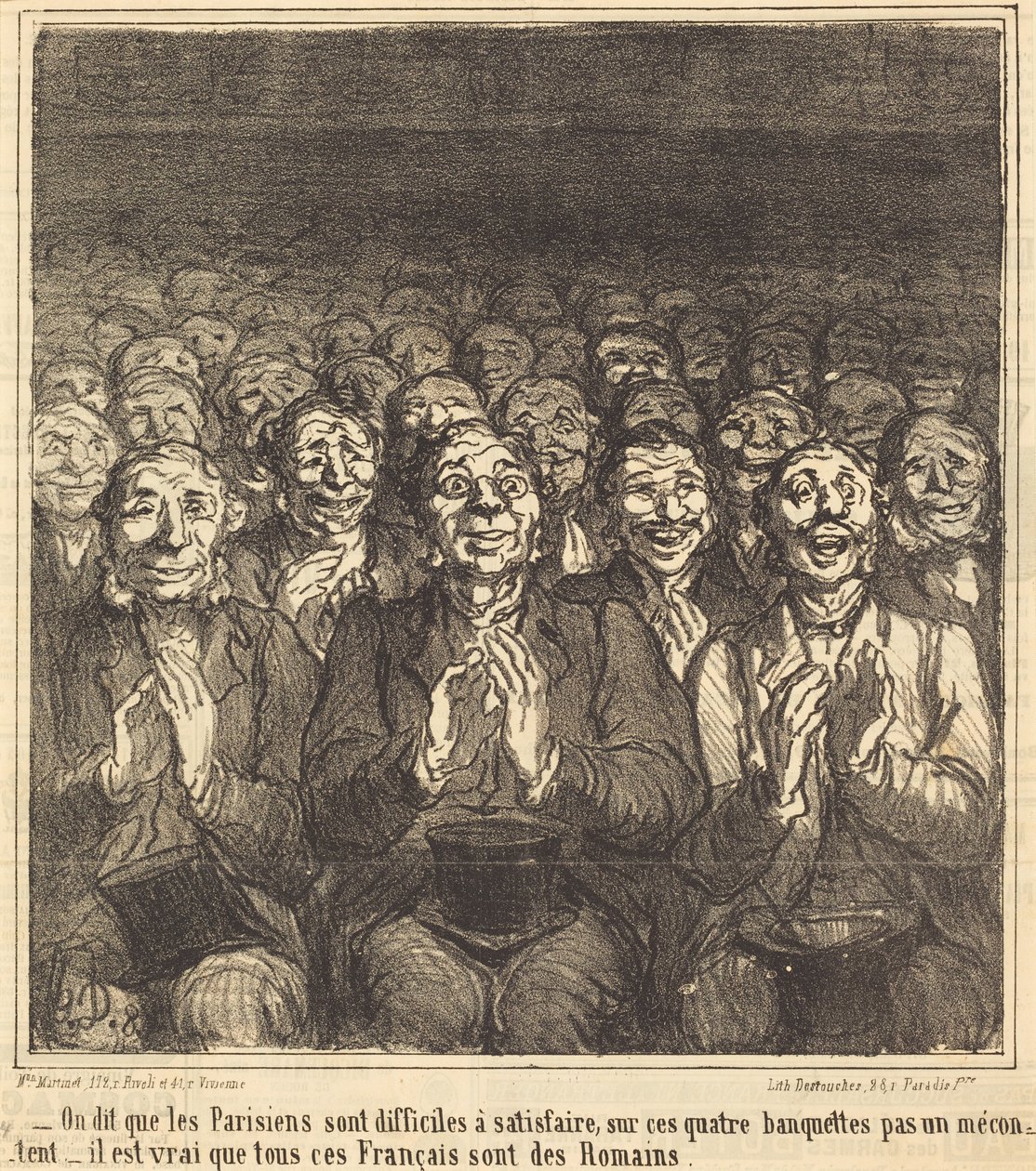 Det sägs att parisare... av Honoré Daumier