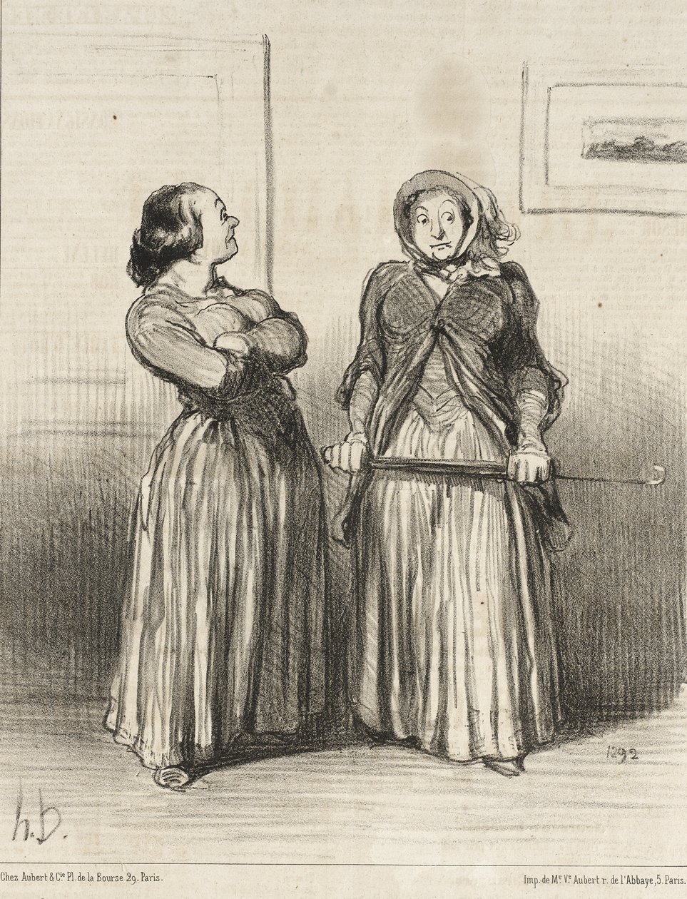 Man säger att vackra kvinnor är... eftertraktade... av Honoré Daumier