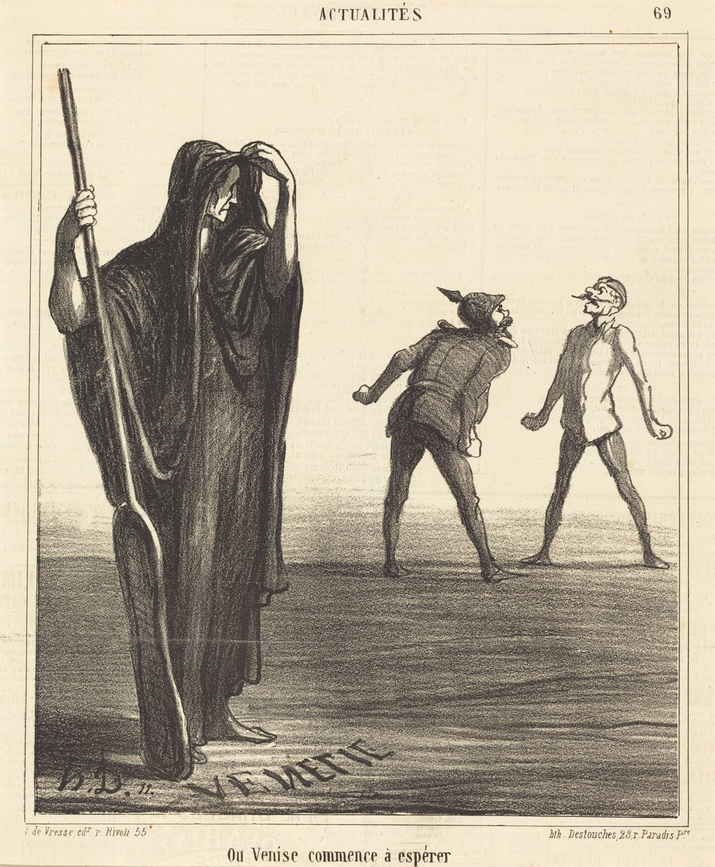Där Venedig börjar hoppas av Honoré Daumier
