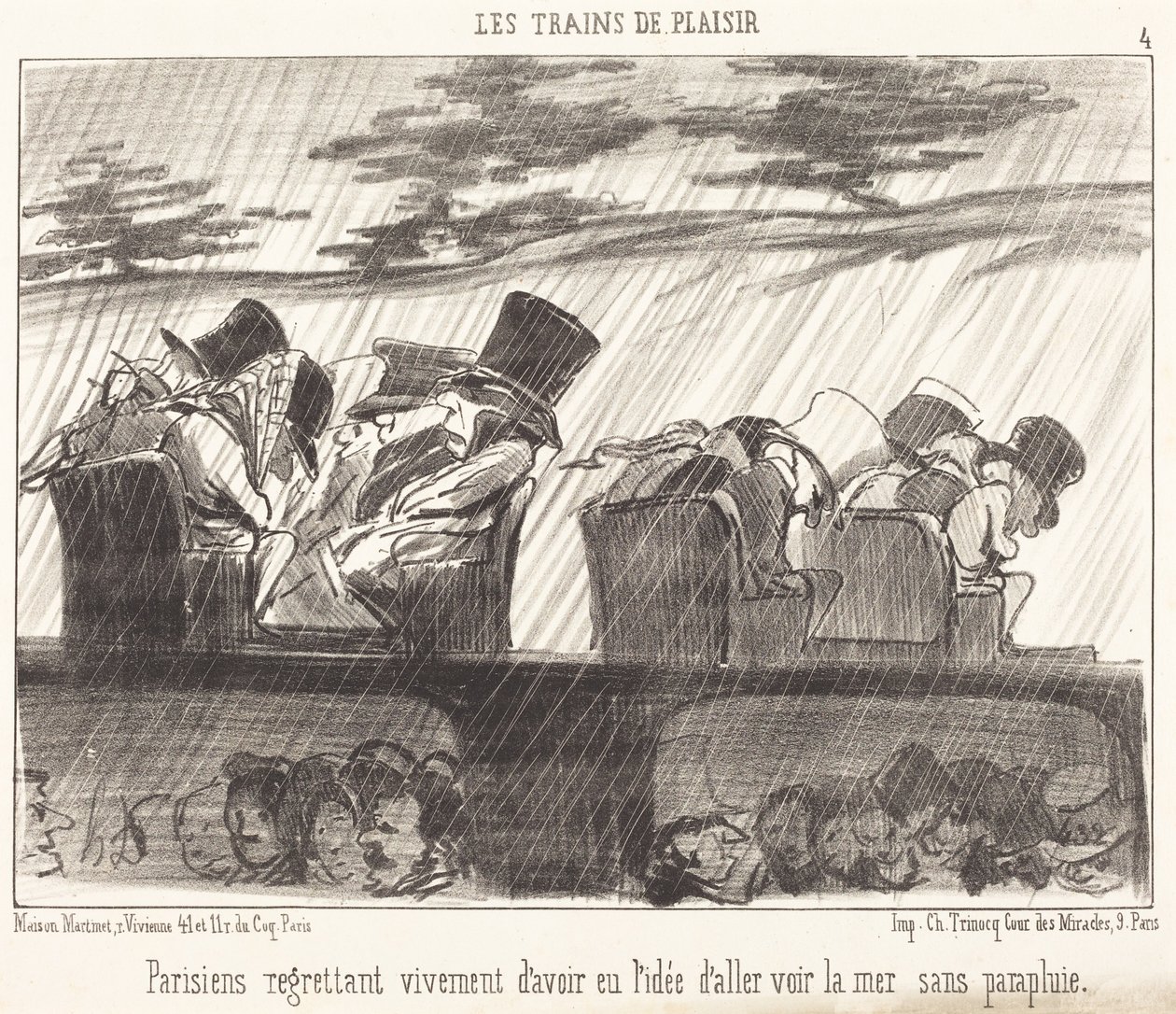Parisare som djupt beklagar... av Honoré Daumier