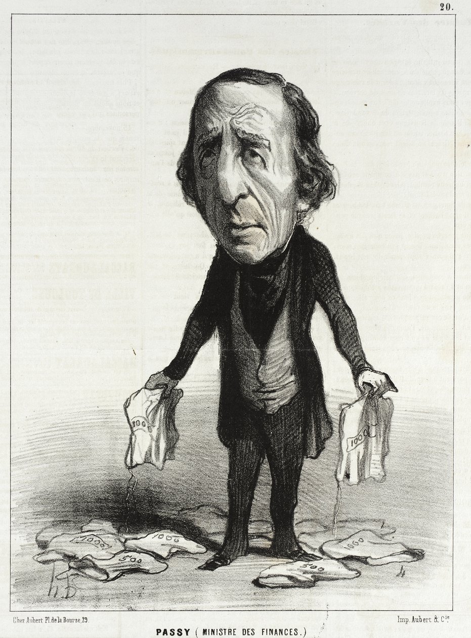 Passy (finansminister) av Honoré Daumier