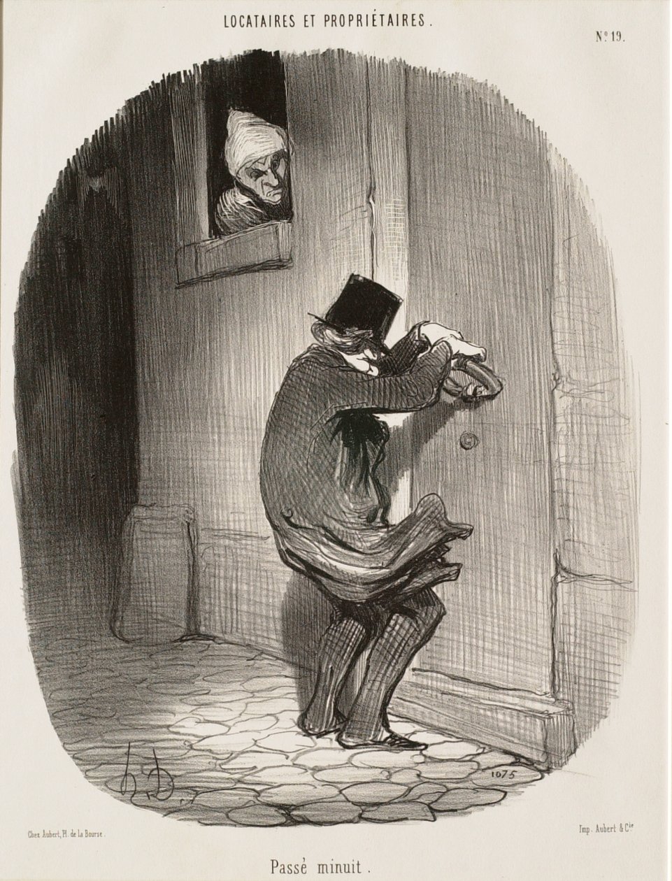 Efter midnatt av Honoré Daumier