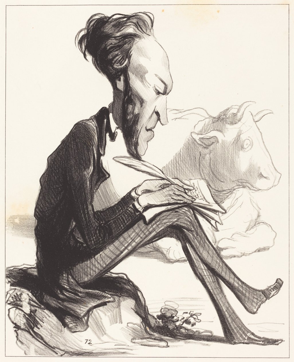 Ph. Auguste Demesmay av Honoré Daumier
