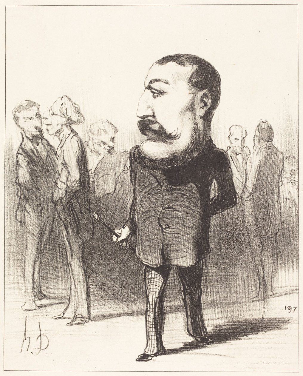 Pierre-Napoléon Bonaparte av Honoré Daumier
