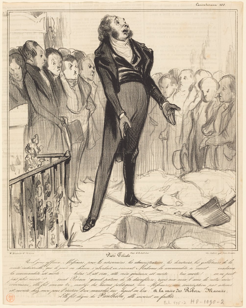 Barnslig vördnad av Honoré Daumier