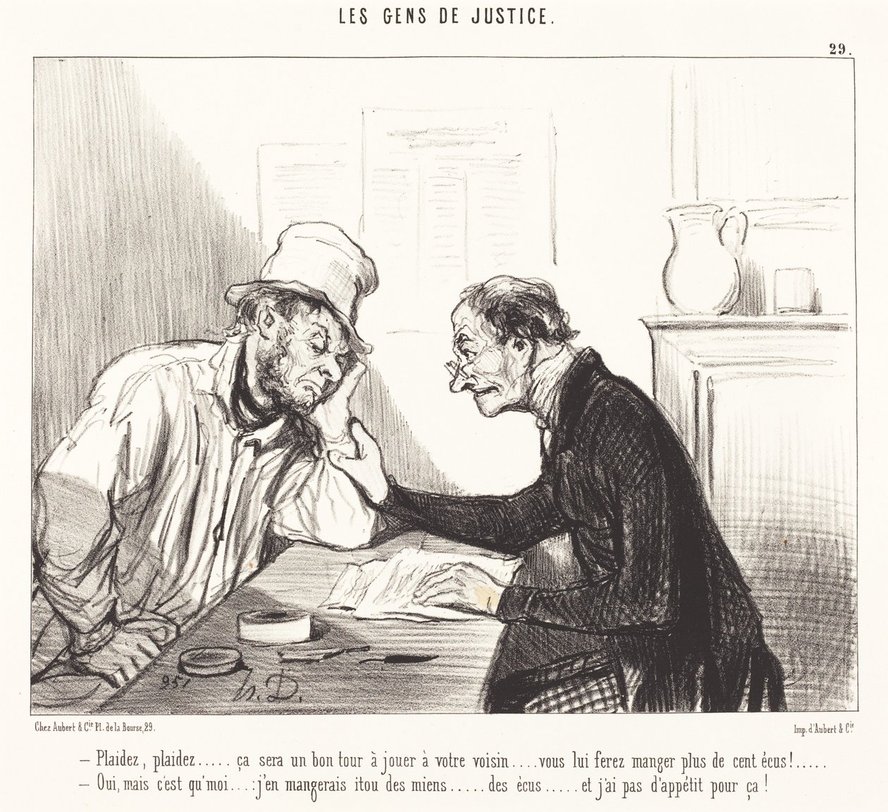 Vädja... det kommer att vara ett bra trick att spela... av Honoré Daumier