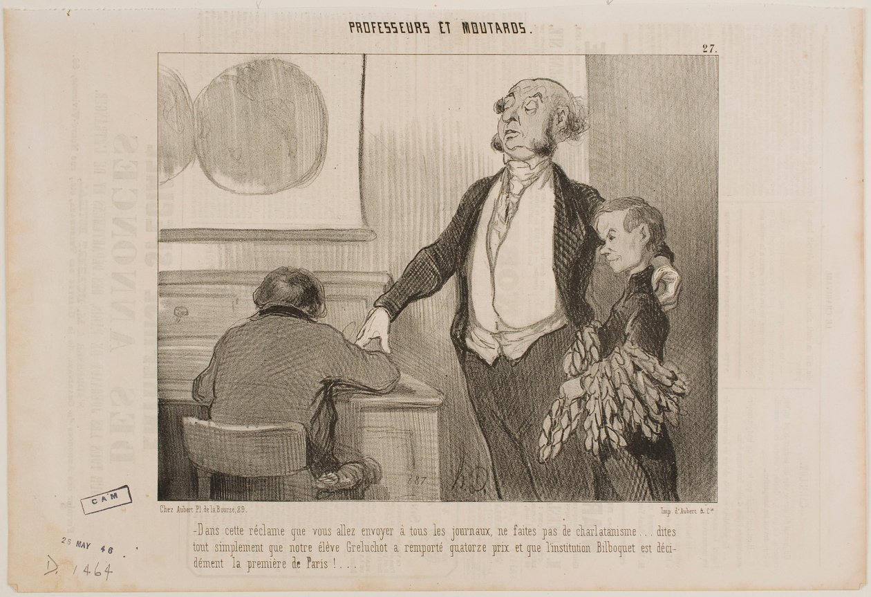 Inga överdrifter, tack, i denna artikel som ska skickas till alla tidningar... av Honoré Daumier
