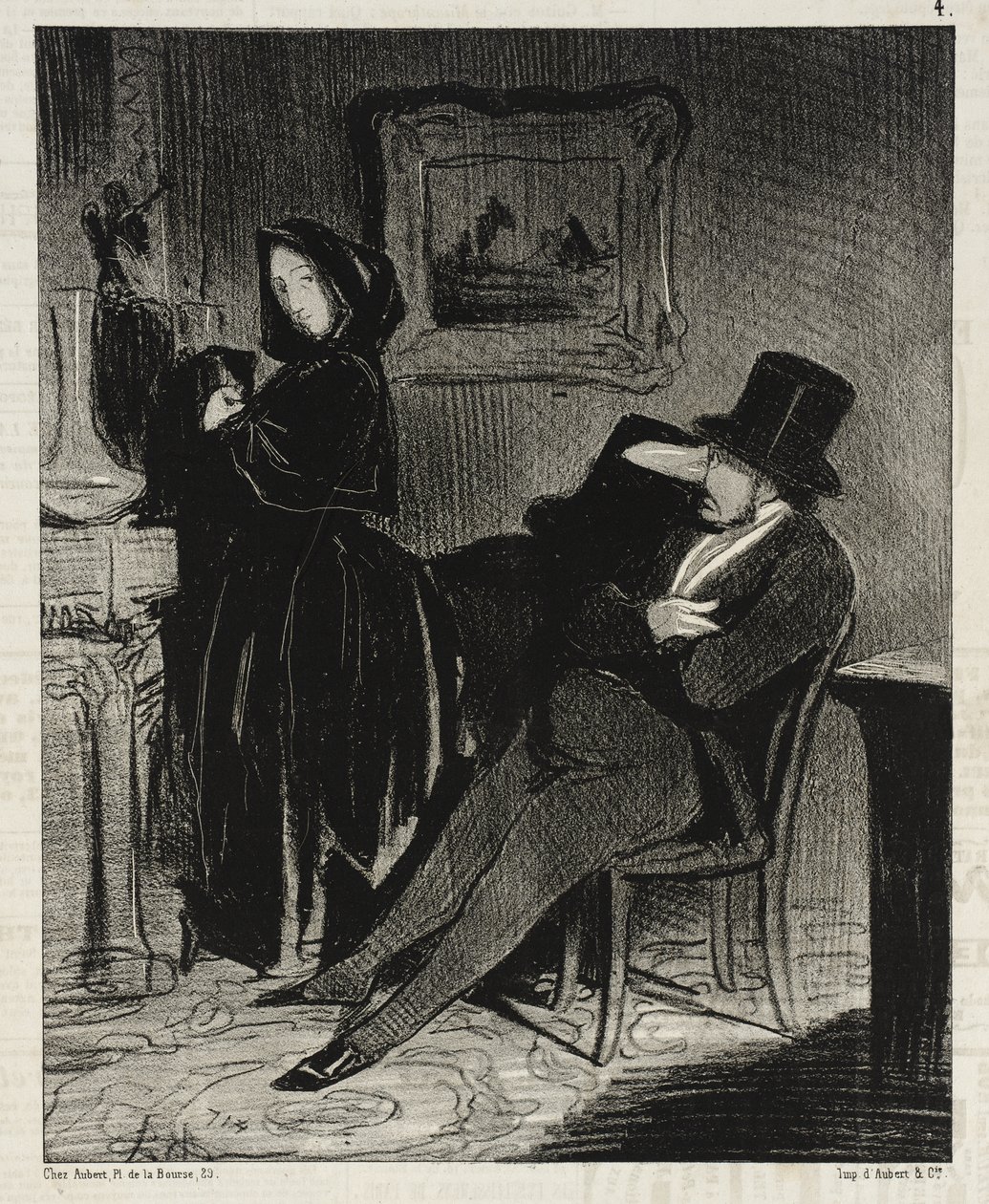 Oftare än jag ska följa dig... till balen... av Honoré Daumier
