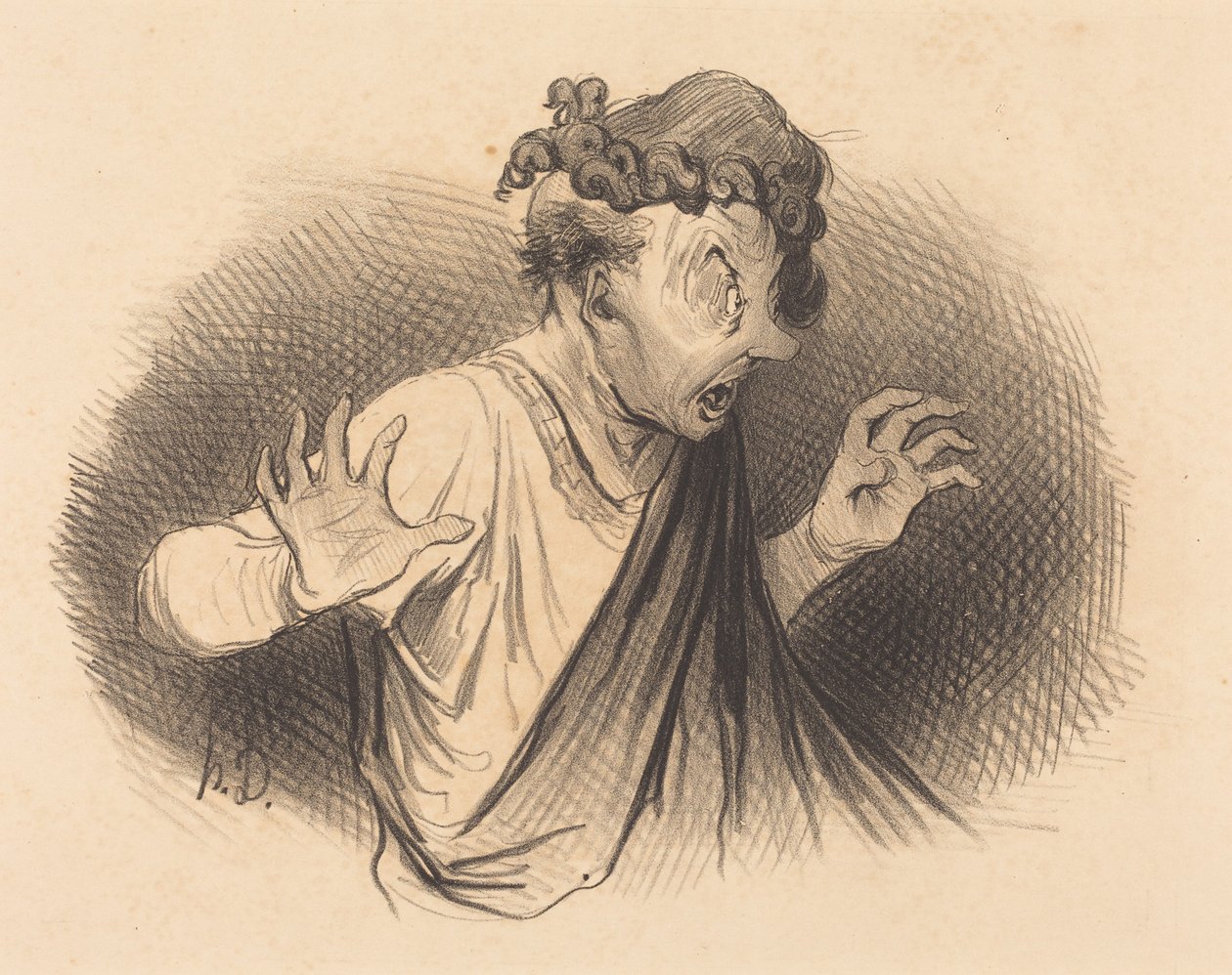 Vem är dessa ormar till för... av Honoré Daumier