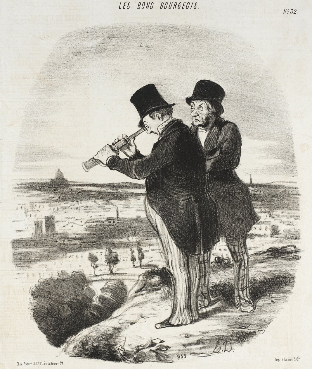 För en vacker utsikt, här är en vacker utsikt! av Honoré Daumier