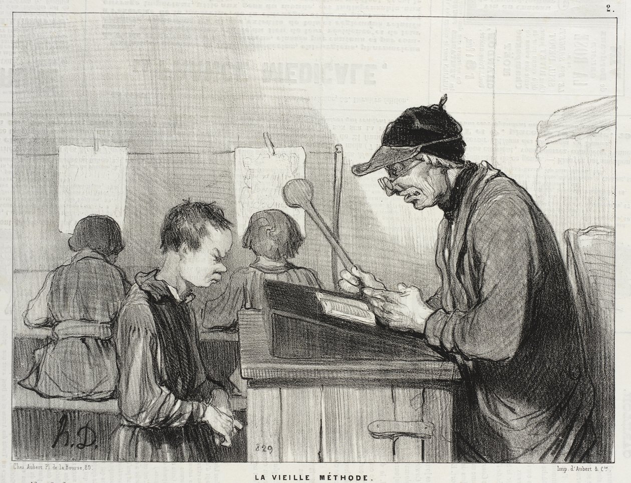 Professorer och ungar (grafisk serie) av Honoré Daumier