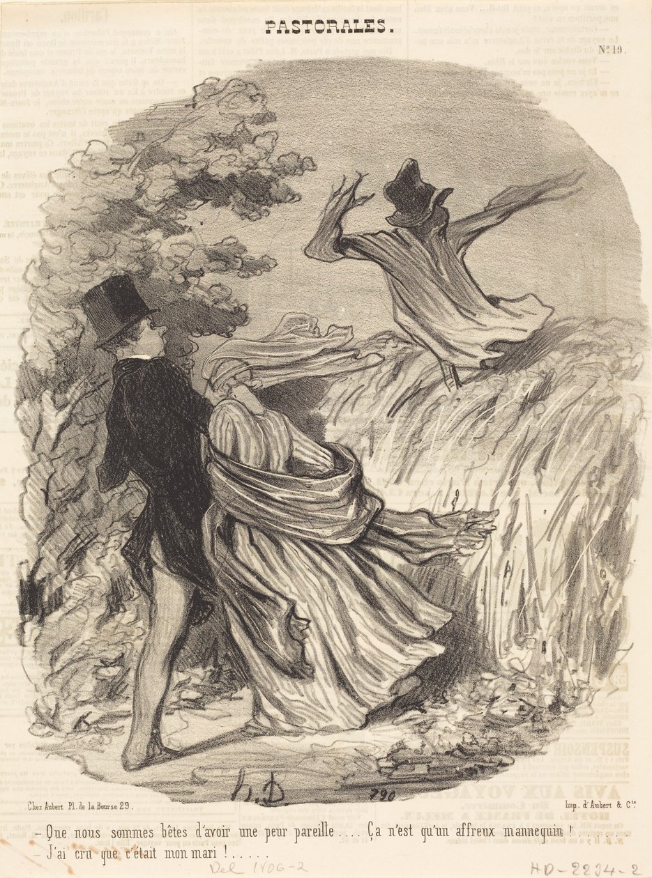 Så dumma vi är som är så rädda... av Honoré Daumier