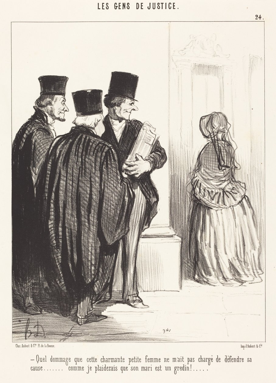 Så synd att denna charmiga... kvinna... av Honoré Daumier