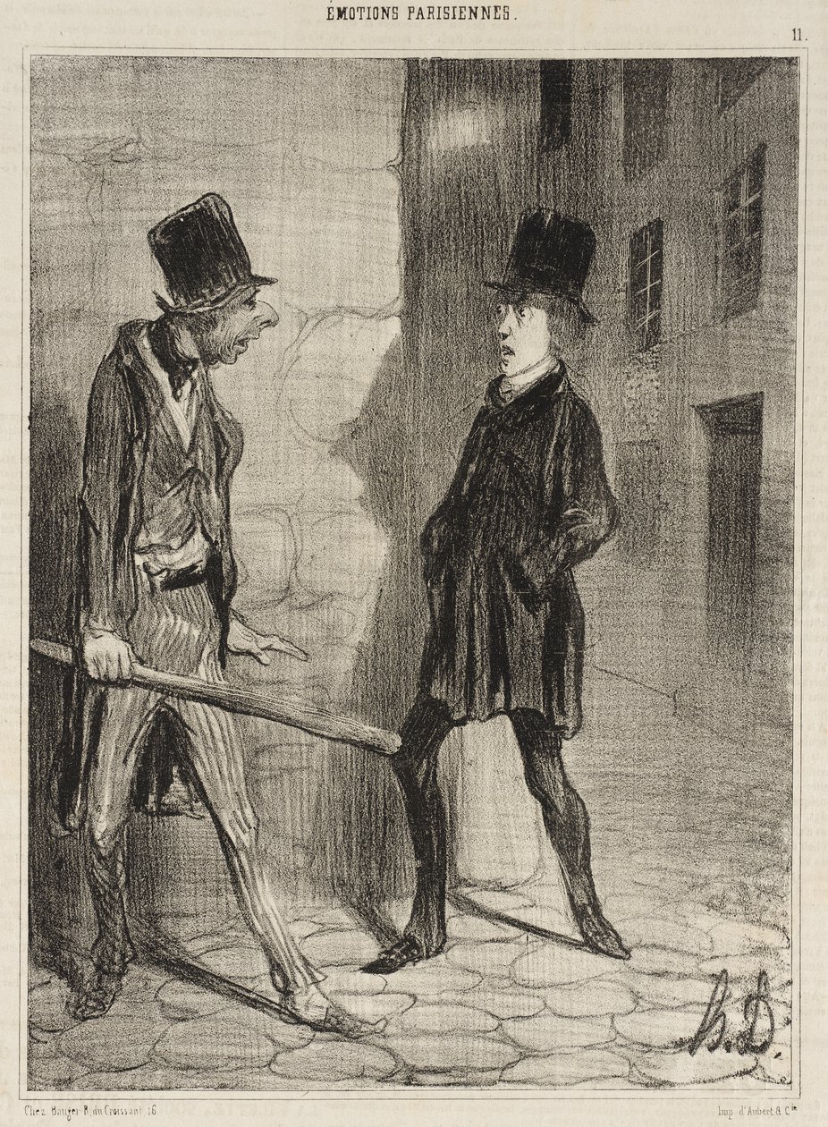 Vad är klockan, tack? av Honoré Daumier